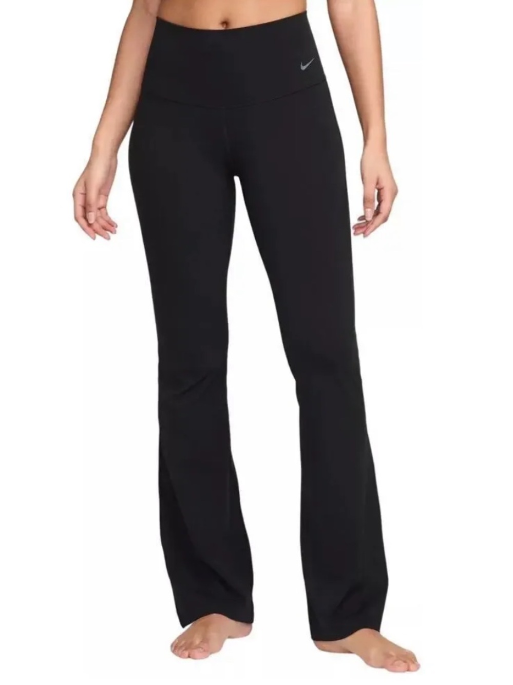 Nike | Women's Black High Rise Straight-Leg Tight Fit Pull On Active Pants Sz M
